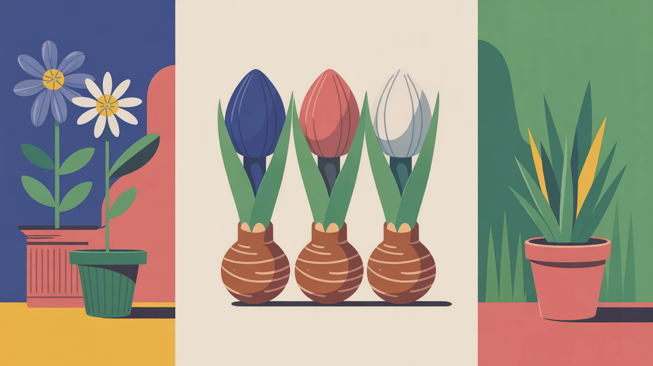 Bulbes jacinthe Lidl en pot et jardin avec fleurs printanières