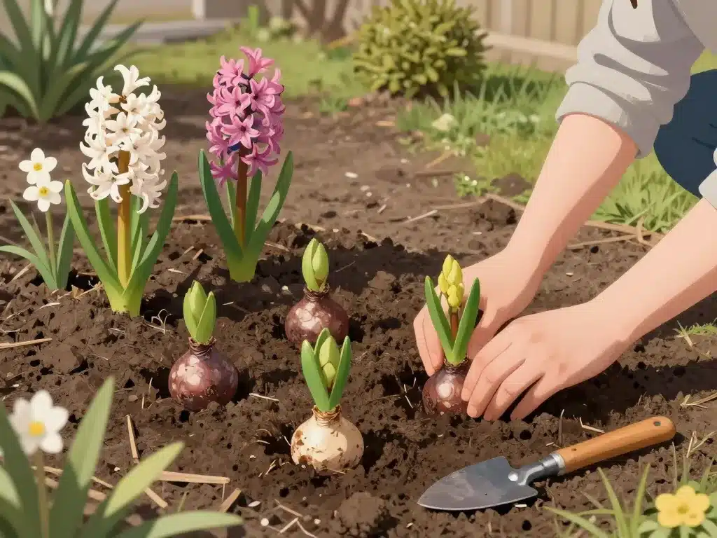 Plantation bulbes jacinthe Lidl en terre pour floraison