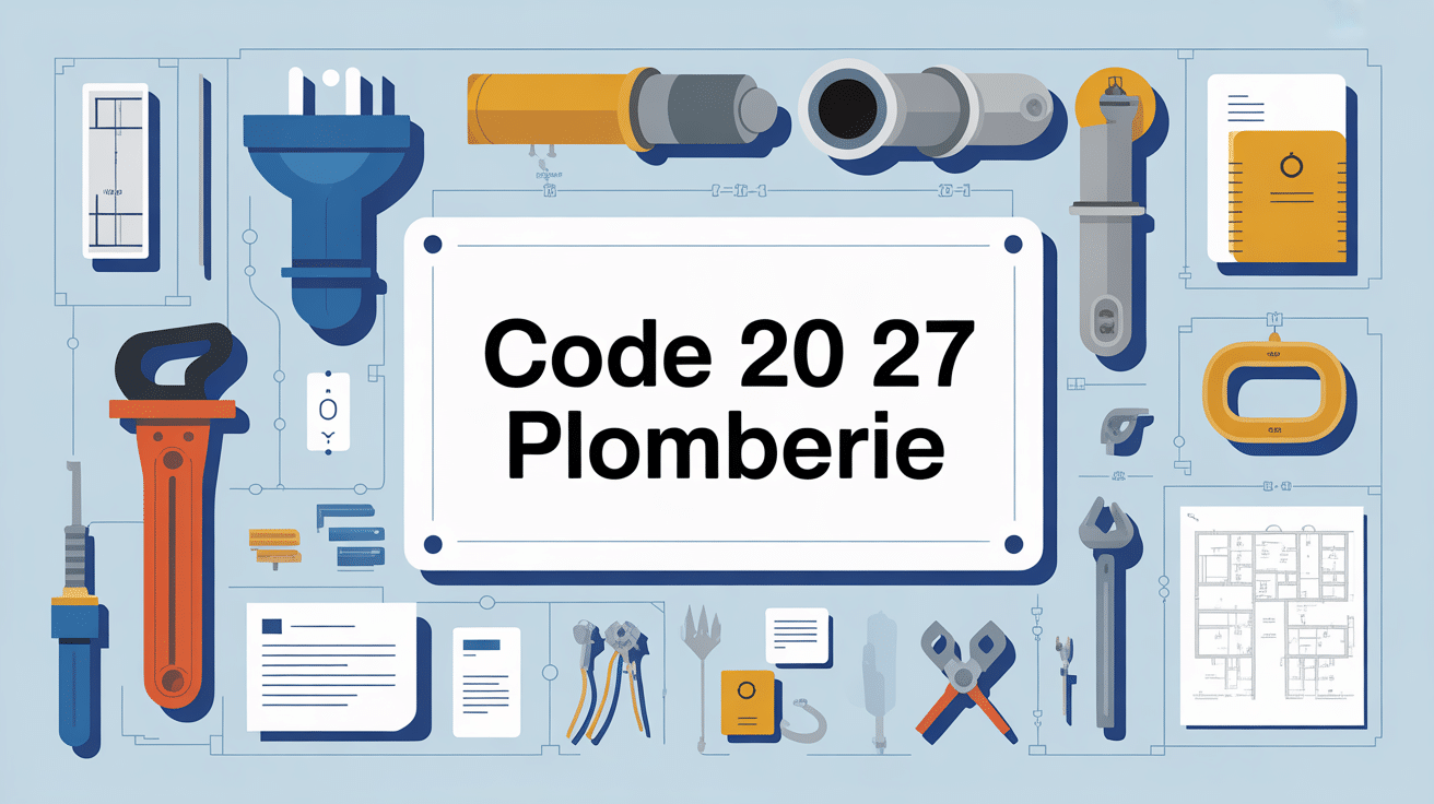 Illustration du code 20 27 plomberie dans le bâtiment