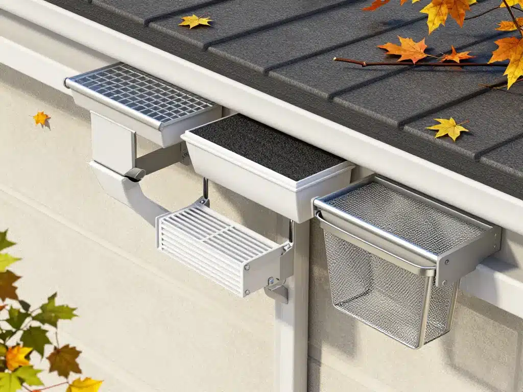 types de filtre pour gouttière aluminium pvc mousse grille