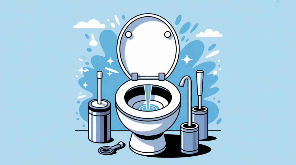 illustration démonter chasse d'eau bouton poussoir outils