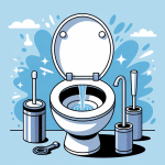 illustration démonter chasse d'eau bouton poussoir outils