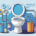 illustration coupe sanitaire diamètre évacuation wc