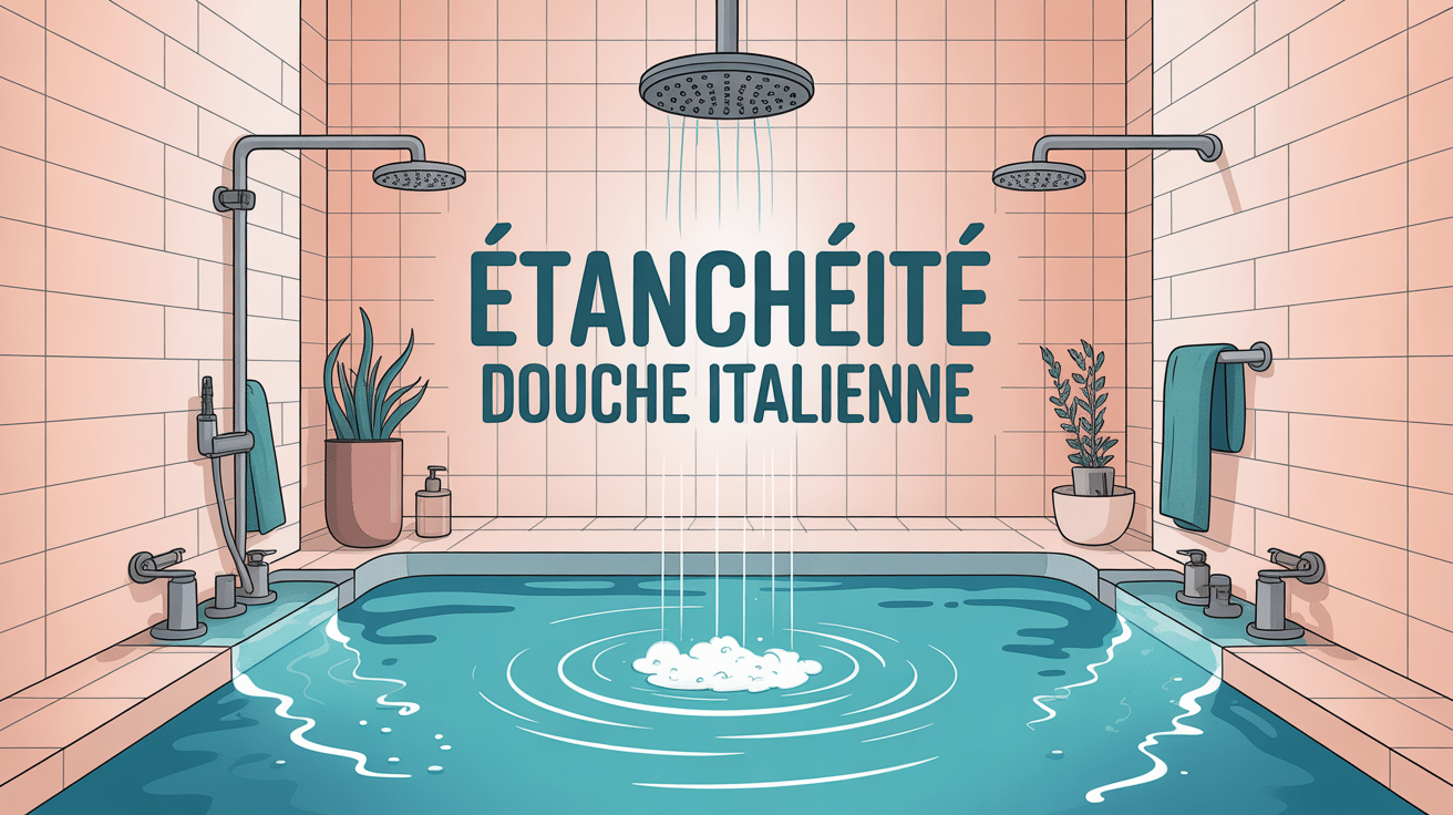 étanchéité douche italienne vue technique protections