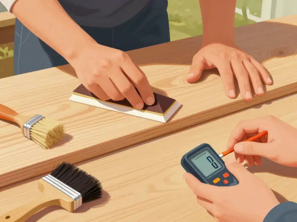 Préparation bois avant enduit sur bois nettoyage ponçage