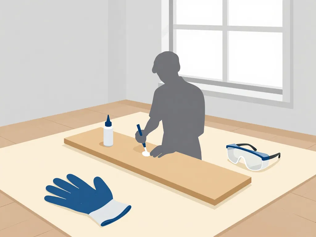 Préparation enlever vernis bois acetone espace sécurisé