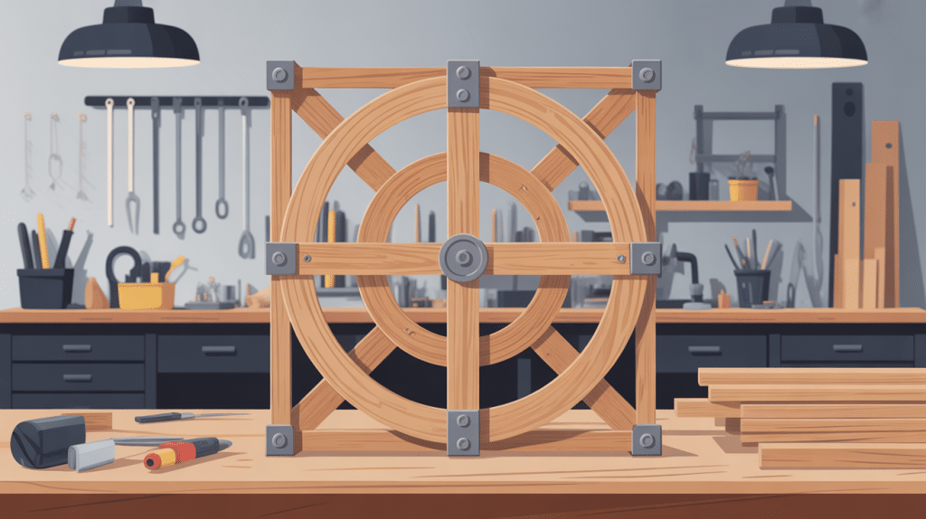 illustration equerre charpente bois sur structure