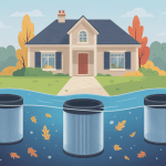 filtre pour gouttière sur maison toiture propre automne