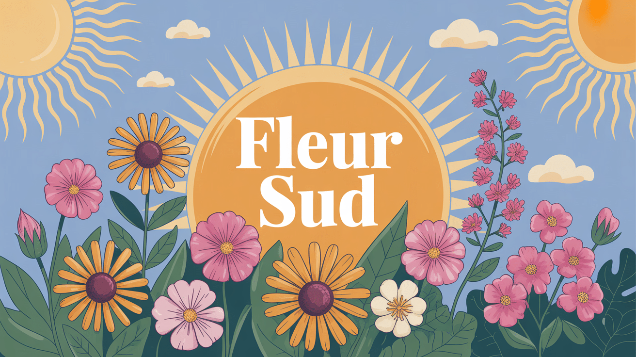 illustration fleur sud ambiances soleil méditerranée