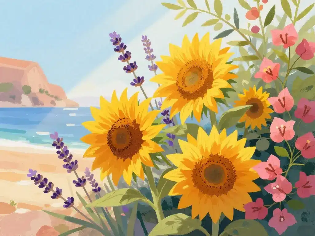 image fleur sud atmosphère méditerranéenne