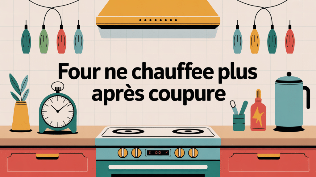 four ne chauffe plus après coupure de courant panneau électrique horloge clignotante