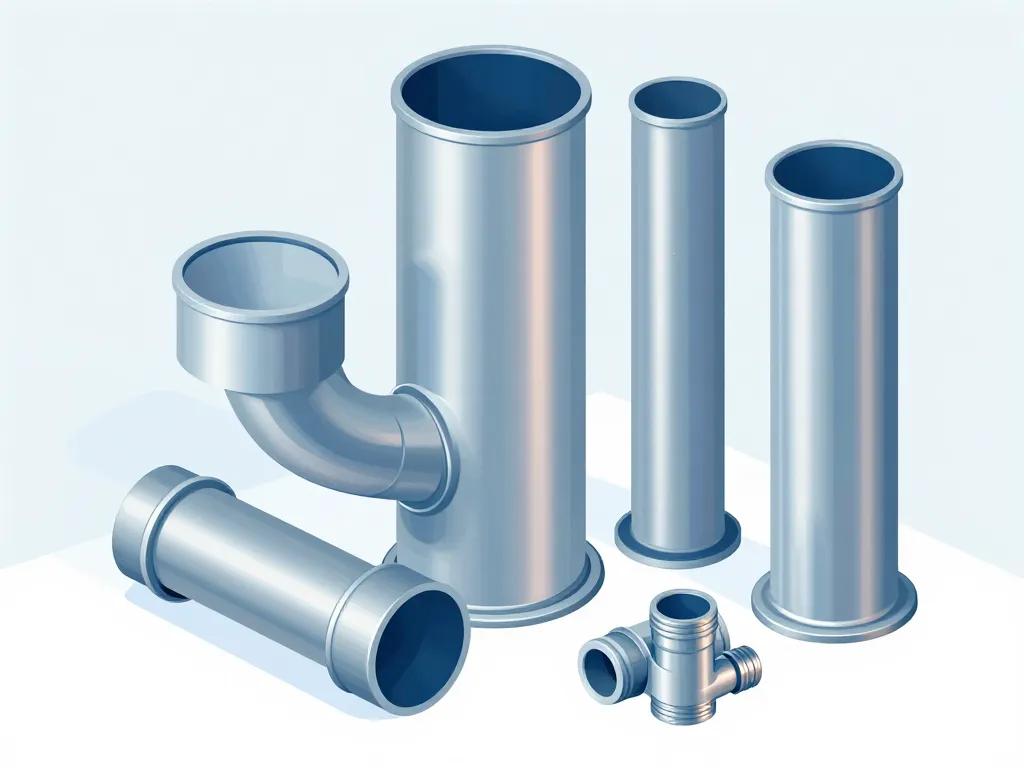 scène gaines vmc rigides différents diamètres matériaux