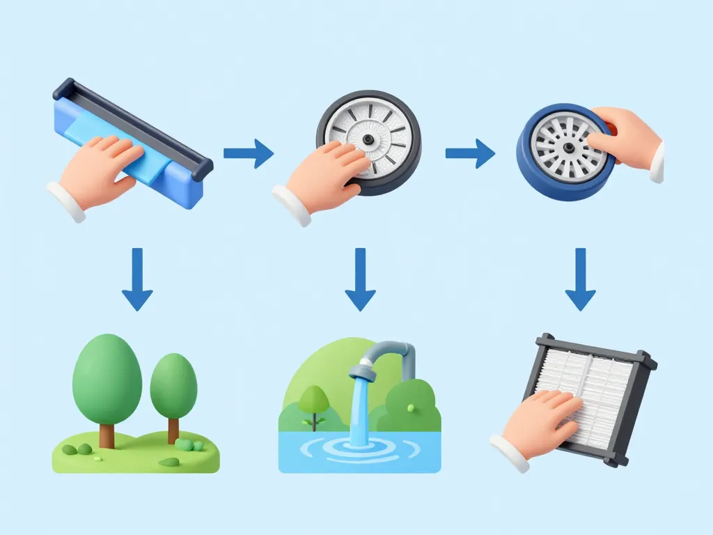 étapes installation maintenance filtre pour gouttière