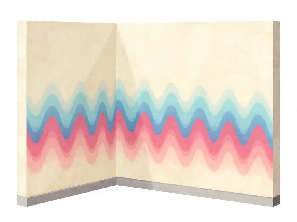 isolation phonique mur mitoyen faible épaisseur transmission sonore diagramme