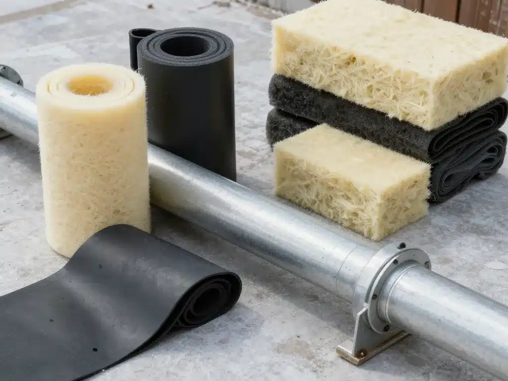 isolation tuyauterie extérieure différents matériaux autour d’un tuyau