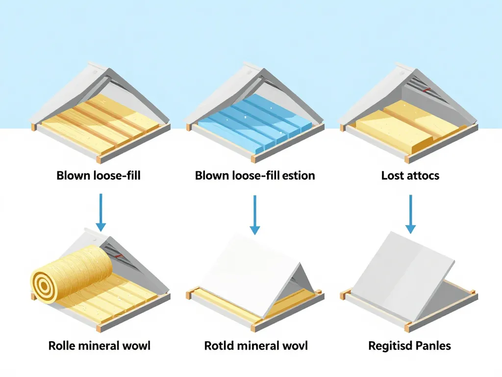 schéma isoler combles perdus soi-même techniques isolants