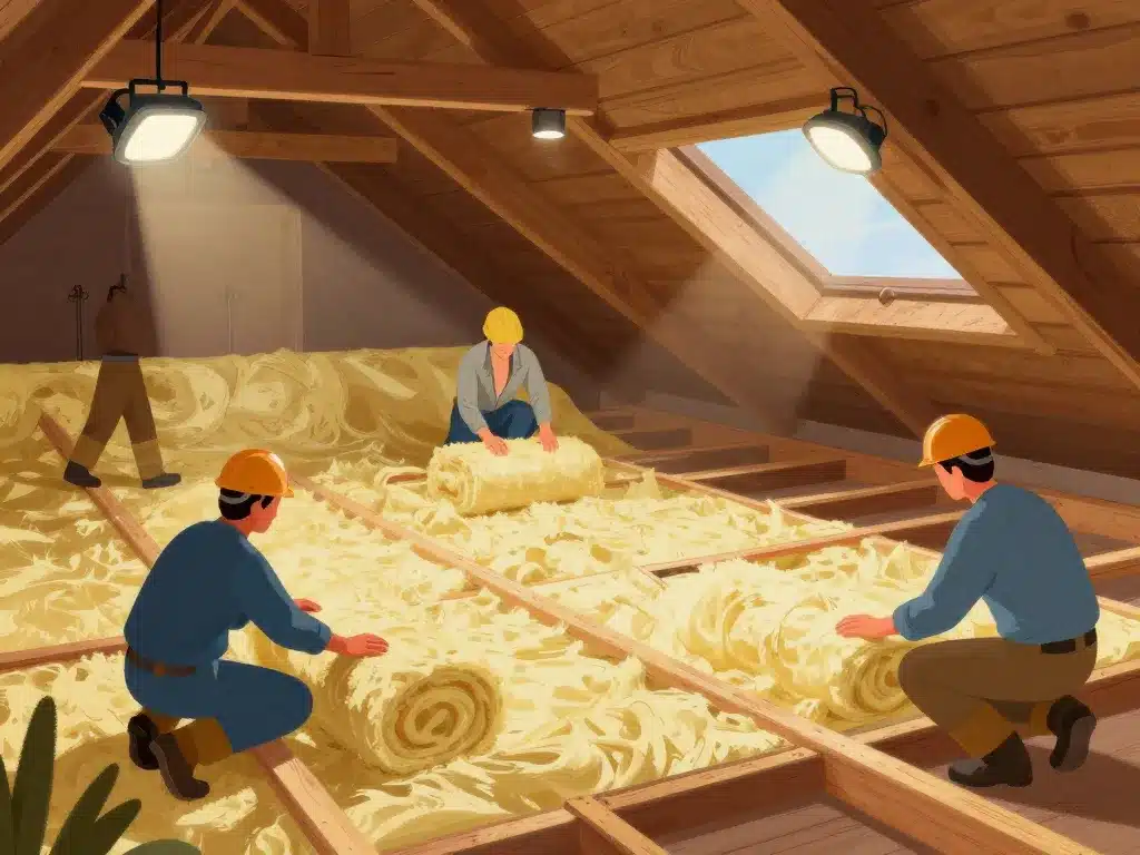 illustration travaux isoler combles perdus soi-même étapes