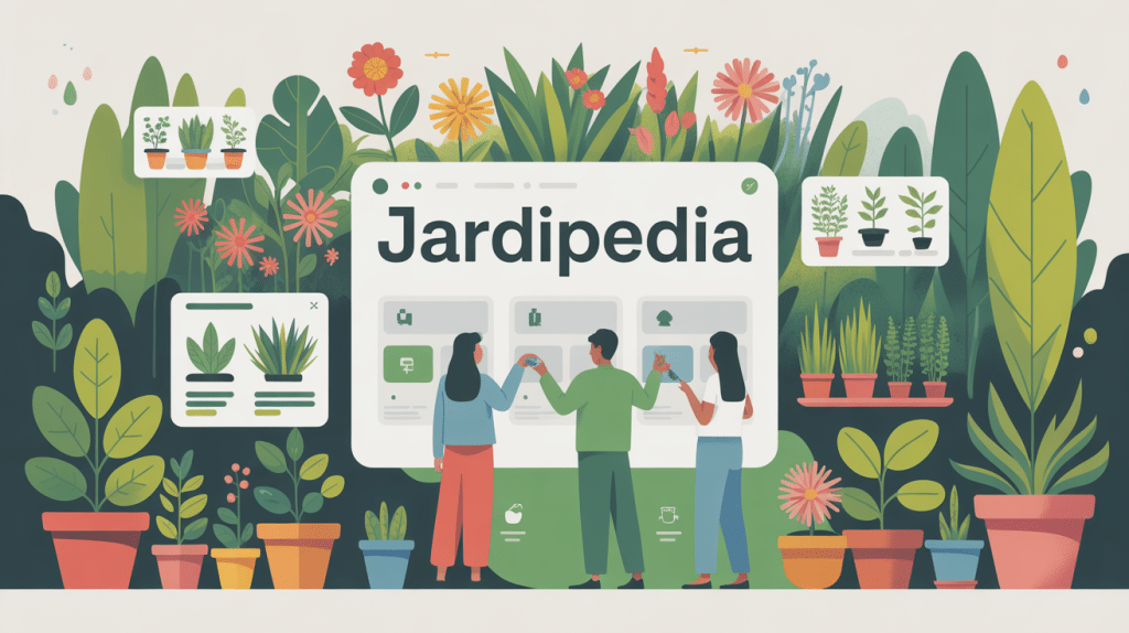 Illustration jardipedia jardin communauté