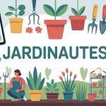 illustration les jardinautes entre numérique et jardinage