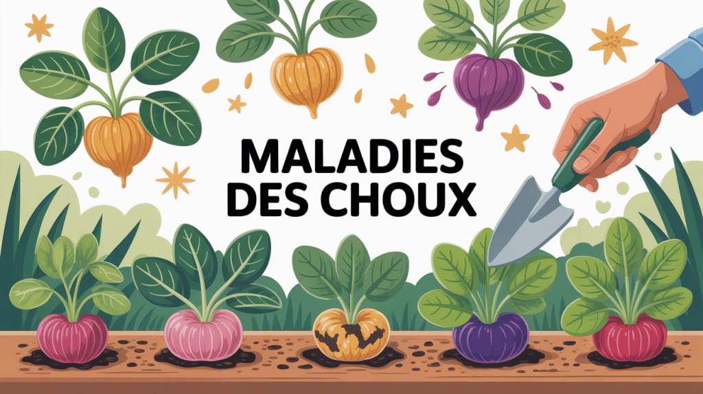 maladie des choux photos illustration des symptômes principaux