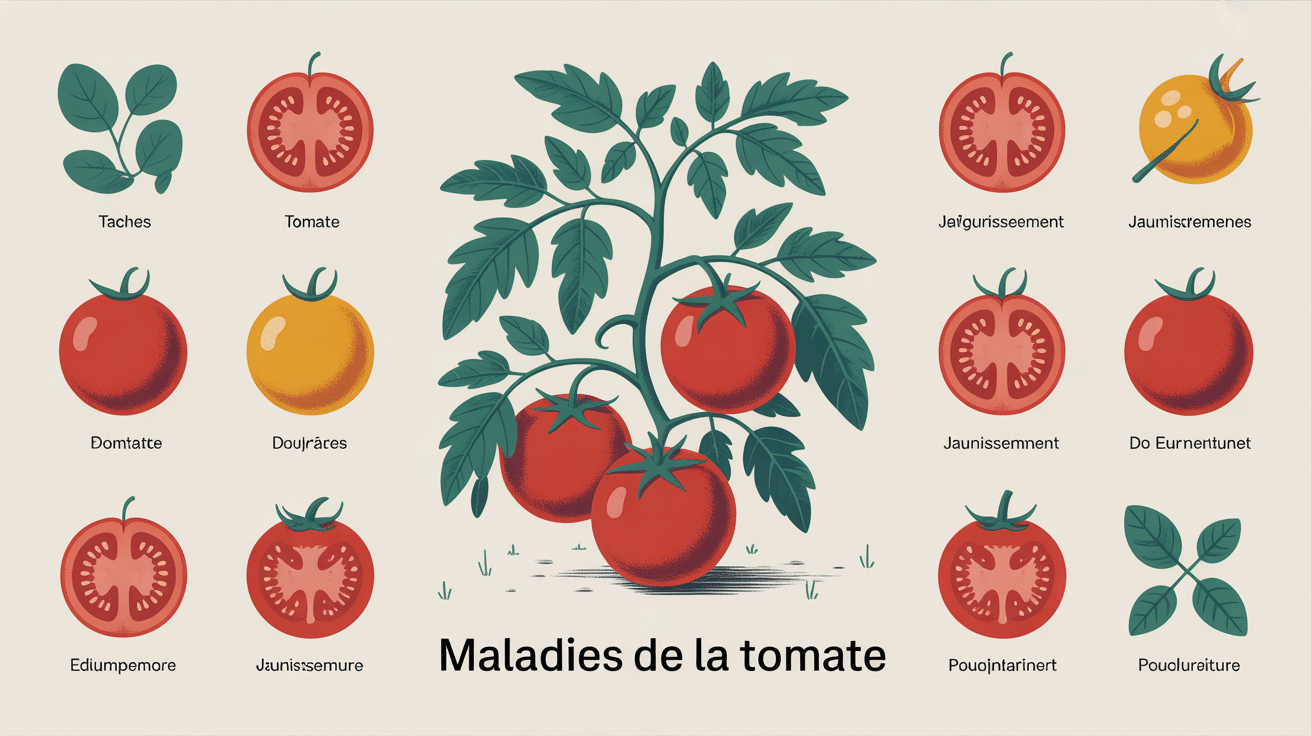 maladies de la tomate photos plante avec symptômes