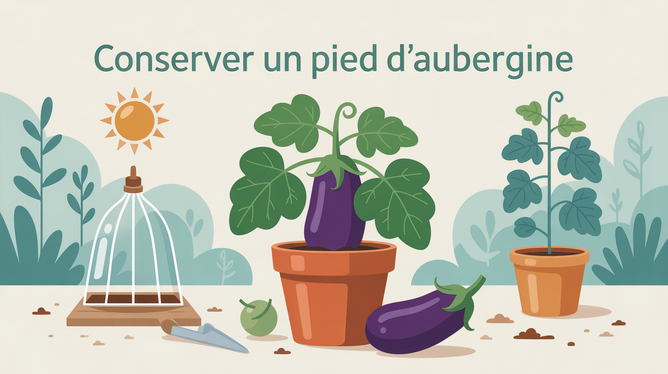 peut-on garder un pied d'aubergine d'une année sur l'autre illustration potager