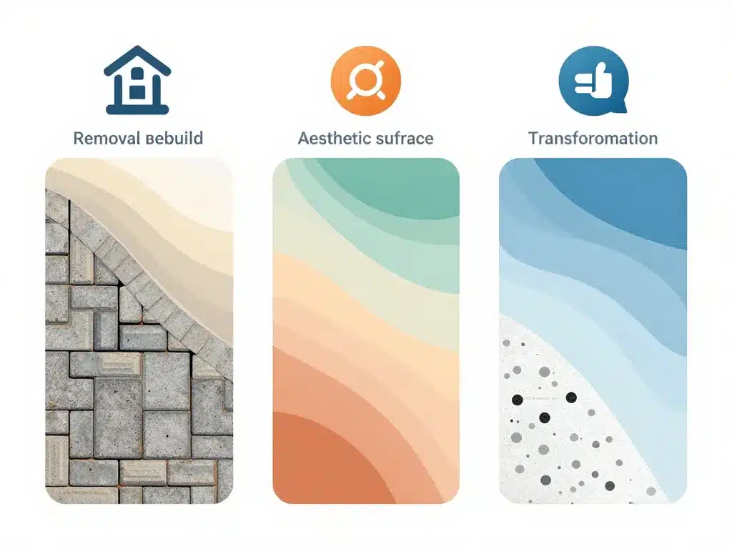 peut on recouvrir des pavés autobloquants alternatives et transformations