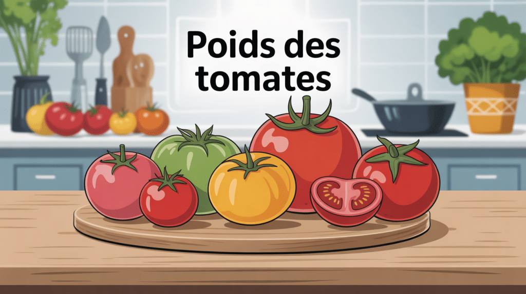 poid tomates différentes variétés pesées cuisine