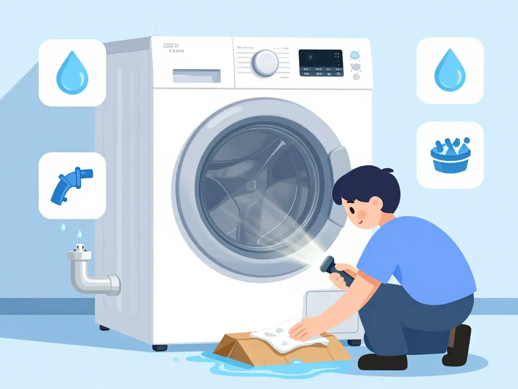 détection fuite sous machine à laver