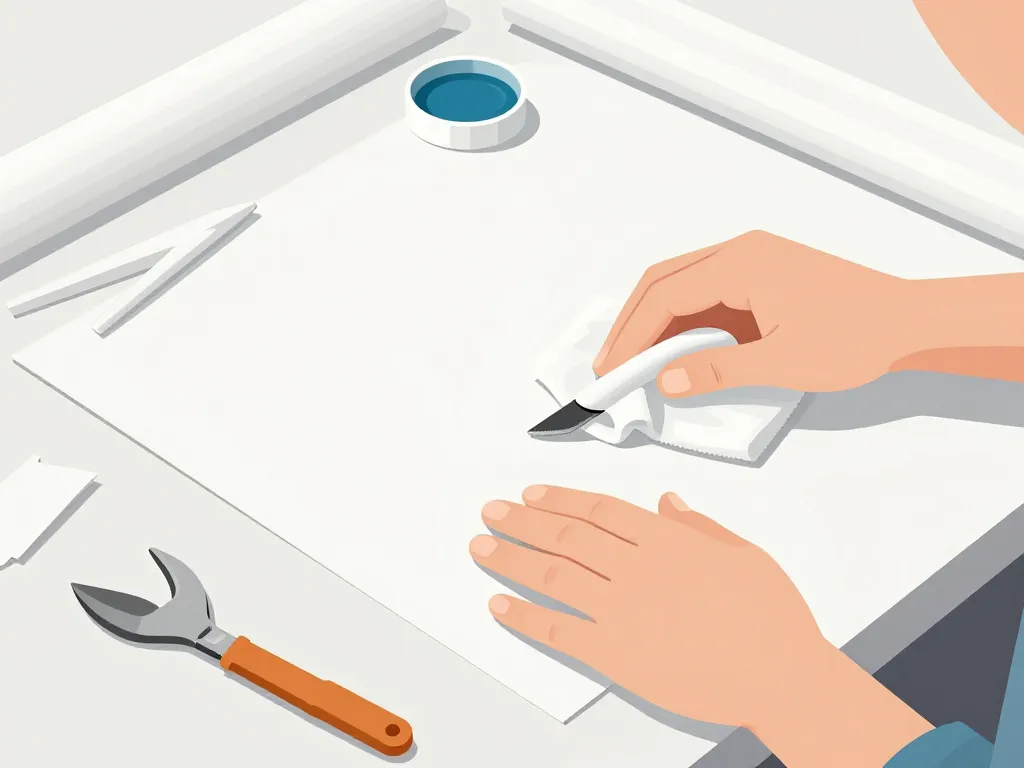 préparer du pvc blanc nettoyage ponçage réparation