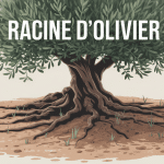 racine olivier mise en valeur dans sol méditerranéen