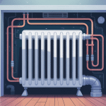 radiateur ne chauffe pas tuyau froid illustration vectorielle moderne