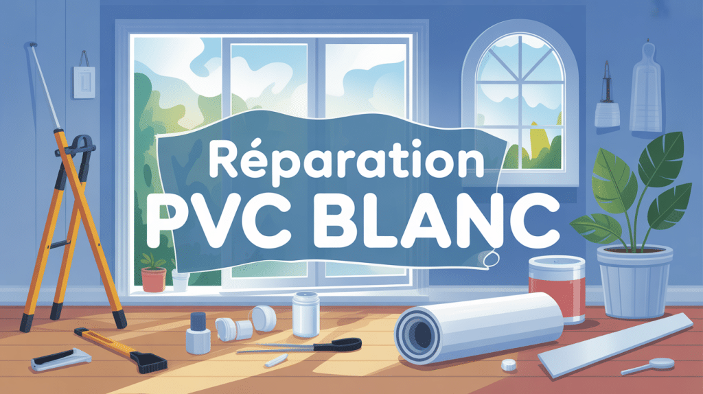 réparer du pvc blanc outils et surfaces abîmées