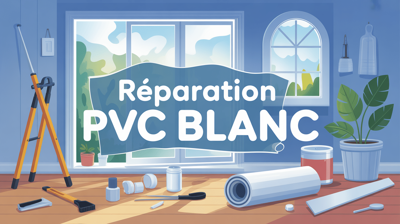 réparer du pvc blanc outils et surfaces abîmées