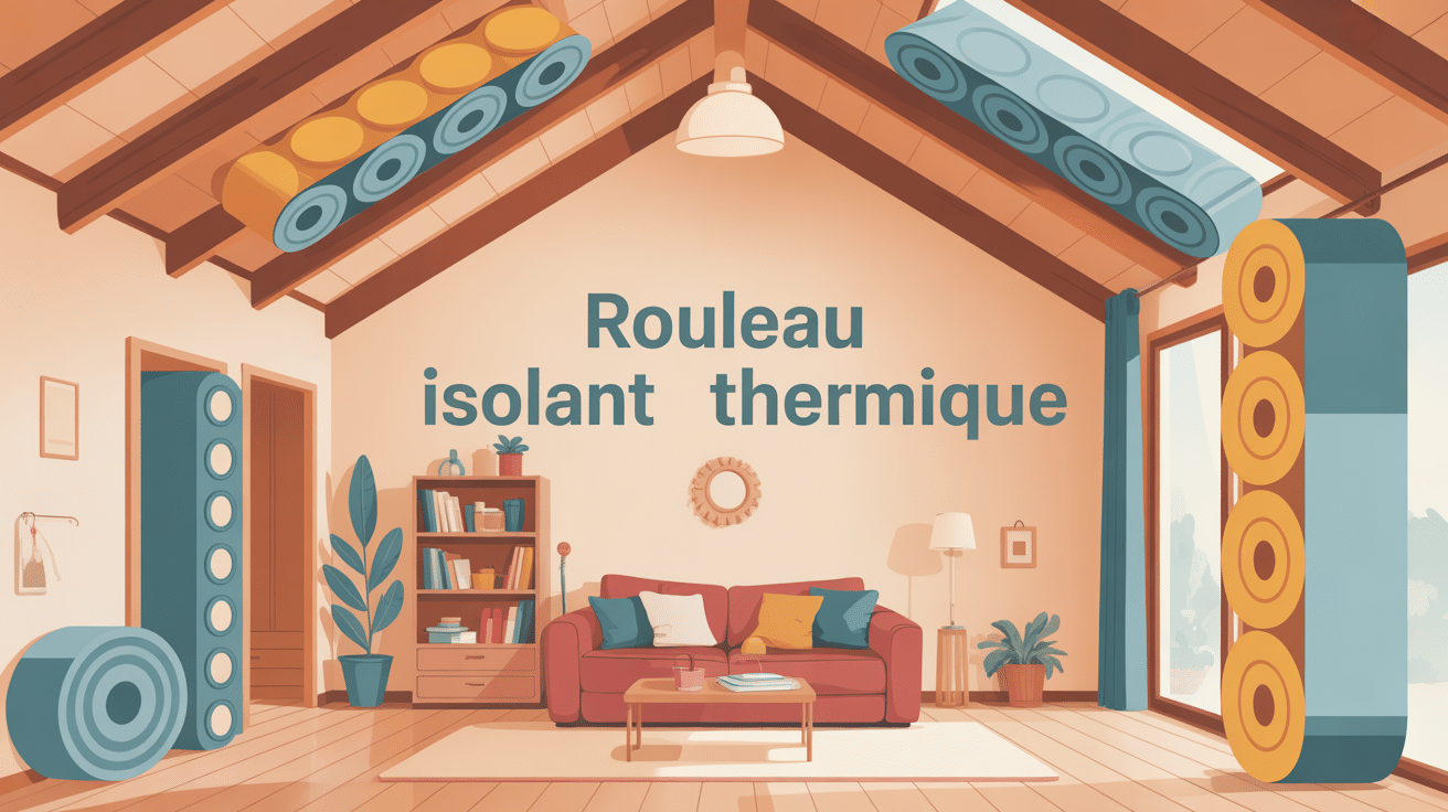 rouleau isolant thermique installé dans maison tous espaces