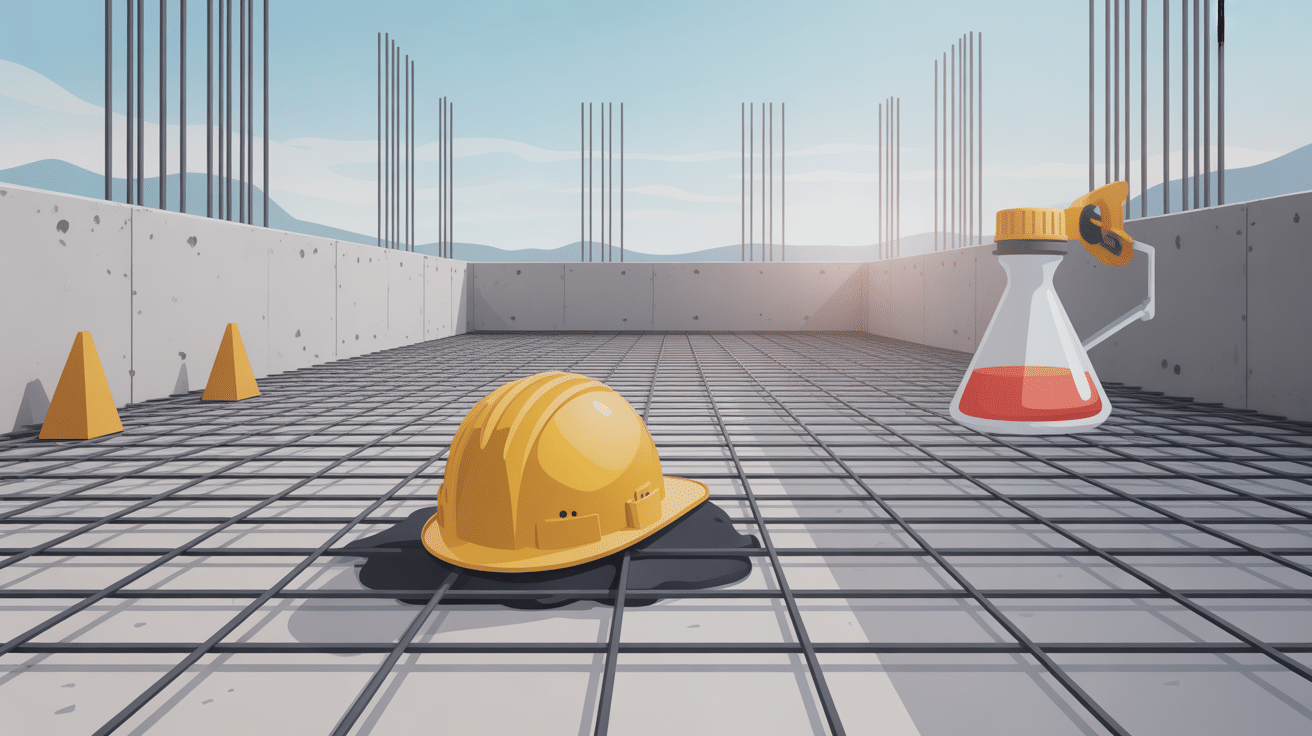 scellement chimique raté vue chantier béton fissuré goujons desserrés