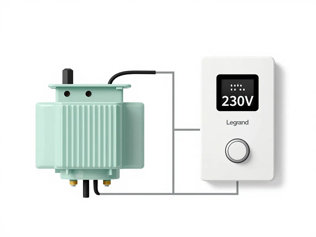 schéma branchement sonnette legrand 230v circuit transformateur