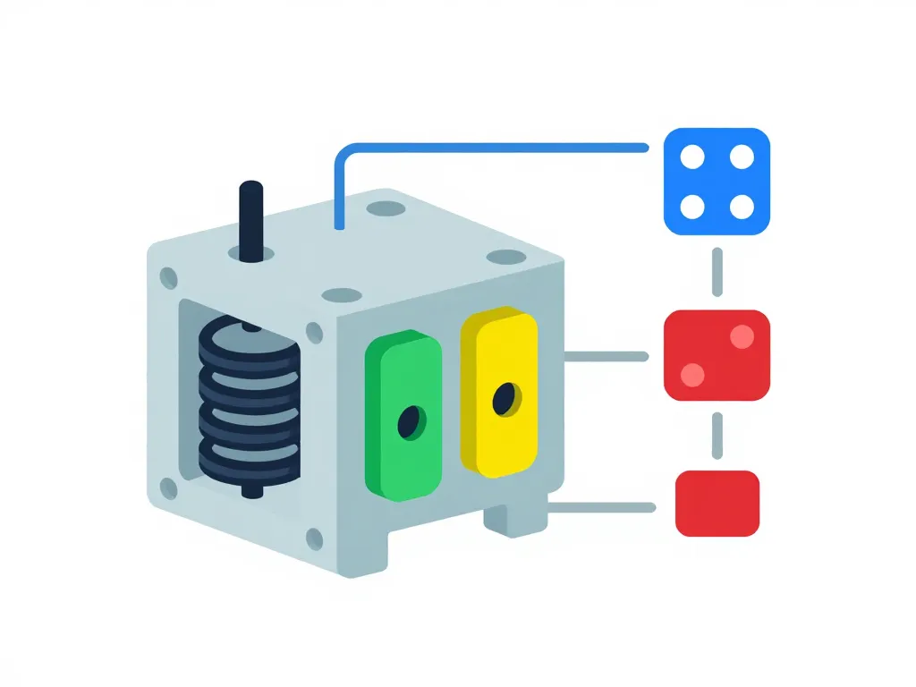 Schema du contacteur composants clés bobine et contacts