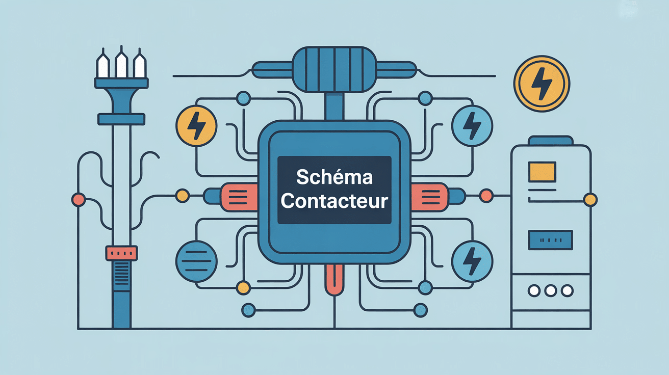 Schema du contacteur éléments principaux et symboles électriques