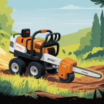 stihl fs 411 avis illustration débroussailleuse terrain dense