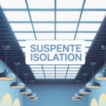 illustration suspente isolation plafond moderne