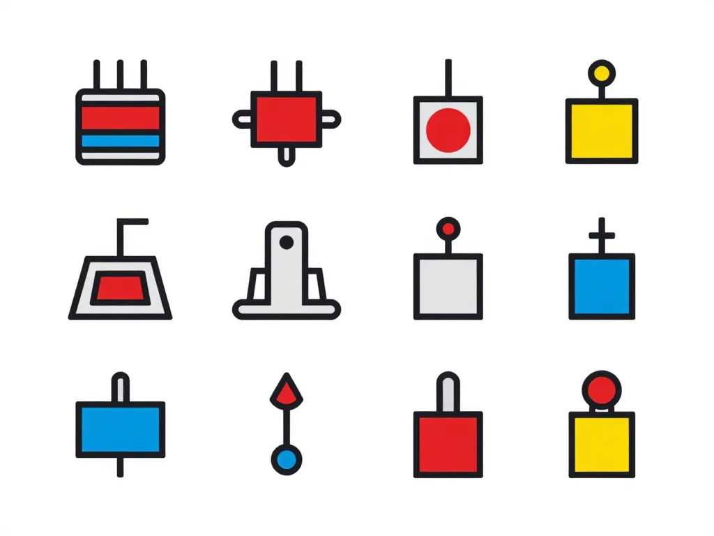 Diagramme des symboles disjoncteur essentiels