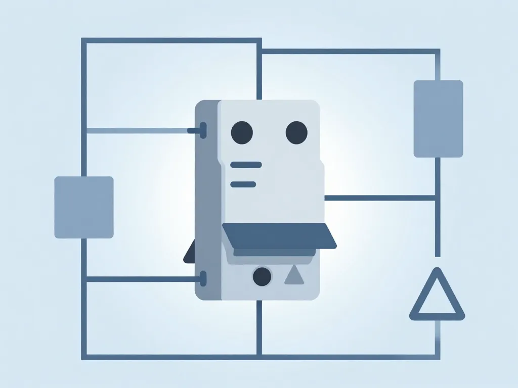symbole disjoncteur différentiel sur schéma conceptuel électrique