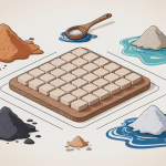 illustration tableau dosage mortier avec seaux ciment sable eau