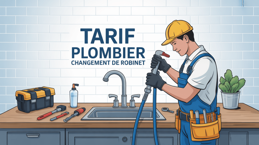 tarif plombier changement robinet plombier installant robinet neuf
