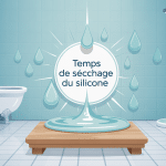 temps de sechage silicone joint illustration sablier attente