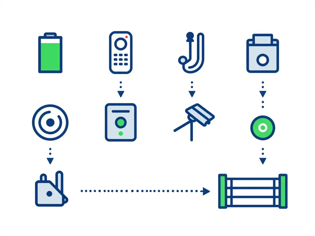 étapes vérification problème ouverture portail beninca infographie