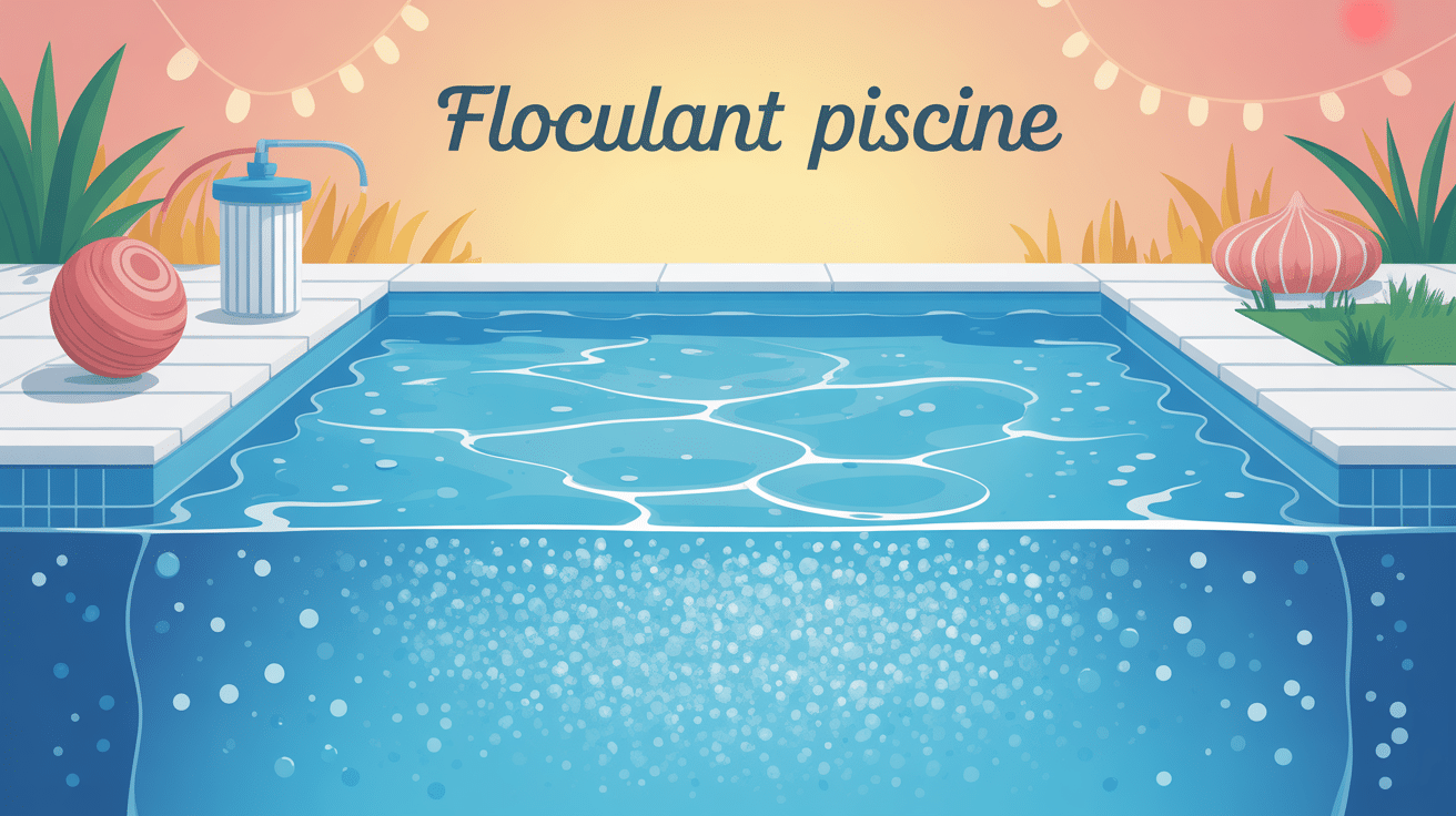 a quoi sert le floculant piscine illustration clarification