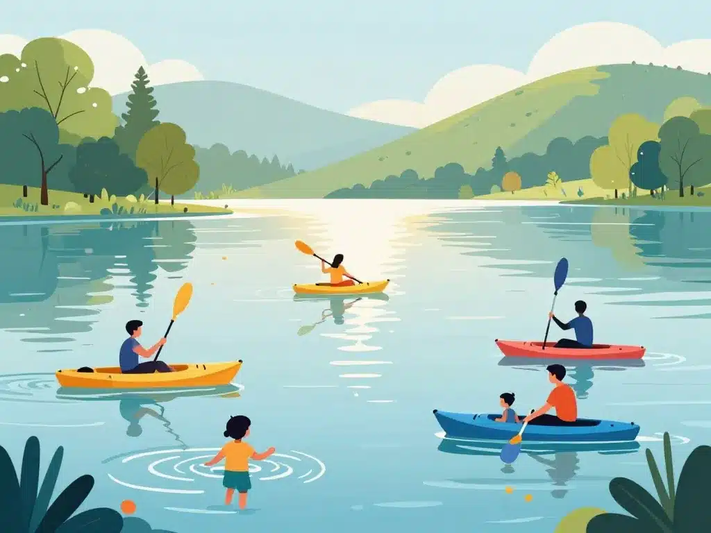 baignade et activités nautiques au barrage de la palisse