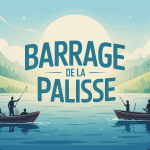 vue du barrage de la palisse panorama plan d'eau et nature